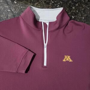 Peter Millar Minnesota Golden Gophers Quarter ¼ Zip Stretch Performance Large